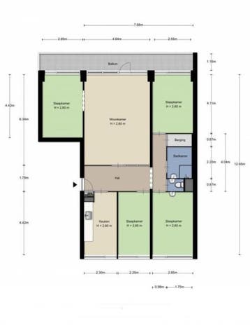 Te Huur 5 Kamer Appartement Zangvogelweg In Amersfoort, Direct bij eigenaar, Amersfoort, Utrecht, Appartement