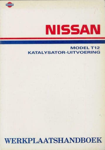 1988 Origneel Nissan model T12 werkplaatshandboek nederlands, Verzenden