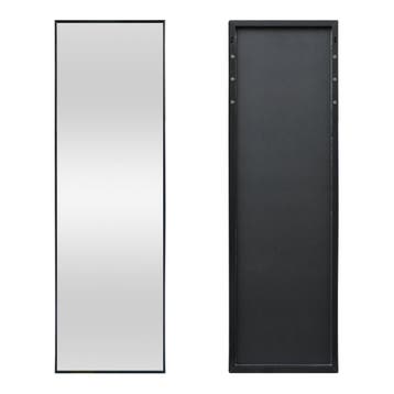 Passpiegel Lesina hangend 120x37x2 cm zwart [en.casa], Huis en Inrichting, Verzenden, Nieuw