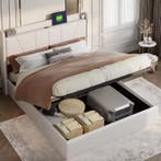 Gestoffeerd Tweepersoonsbed 140x200 cm met Opbergruimte en, Huis en Inrichting, Slaapkamer | Bedden, Verzenden, Nieuw