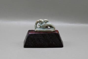 Oude Egypte, late periode Faience Ibis-amulet