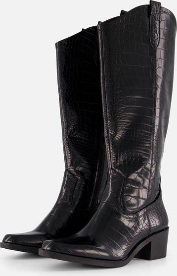 Tamaris Cowboylaarzen zwart Synthetisch - Dames - Maat 38, Kleding | Dames, Schoenen, Verzenden, Nieuw