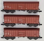 Minitrix N - 3501 - Modeltrein goederenwagon (3) - Drie, Nieuw
