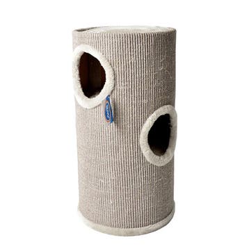 Krabton Duvo Tower Lichtgrijs – Krabmeubel voor Katten me., Dieren en Toebehoren, Verzenden, Nieuw