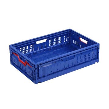 Klapkrat 600x400x172 mm 30 liter blauw, 30 tot 40 liter, Ophalen of Verzenden, Nieuw, Kunststof