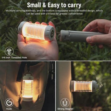 Wurkkos CL01 Camping Lantaarn - 550LM Powerbank, Magnetisch,, Verzenden, Nieuw