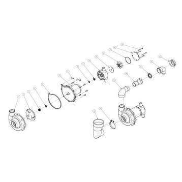 Lipseal, Pomphuis, Impeller & O-ring (8-15) voor Laguna Stan, Ophalen of Verzenden, Nieuw