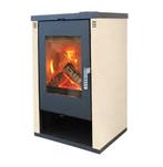 MaxxHome Moderne houtkachel - 9 kW - 57x47x93cm - Geschik..., Verzenden, Nieuw