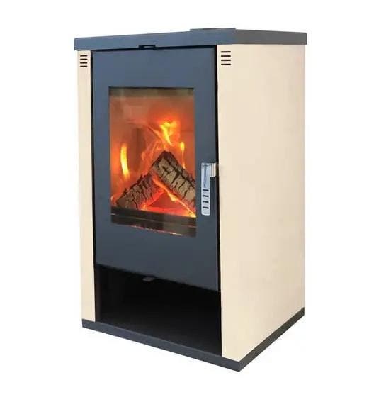 MaxxHome Moderne houtkachel - 9 kW - 57x47x93cm - Geschik..., Doe-het-zelf en Verbouw, Verwarming en Radiatoren, Nieuw, Verzenden