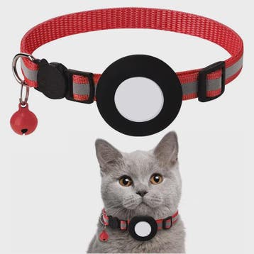 Verstelbare Airtag Kattenhalsband met Veiligheidsgesp, Bel &, Verzenden, Nieuw