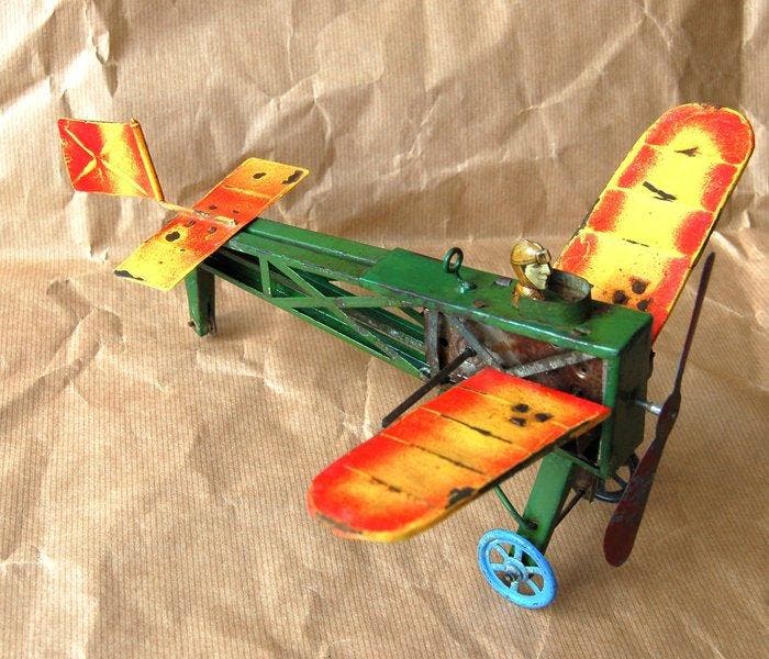 FISCHER - Speelgoed vliegtuig Blériot - 1910-1920 -, Antiek en Kunst, Antiek | Speelgoed