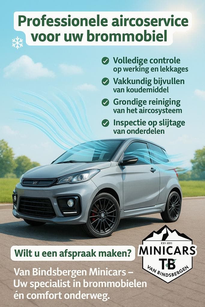 Airco service voor uw Brommobiel | Aixam - Microcar - Ligier, Diensten en Vakmensen, Auto en Motor | Monteurs en Garages, Autoruitschadeherstel
