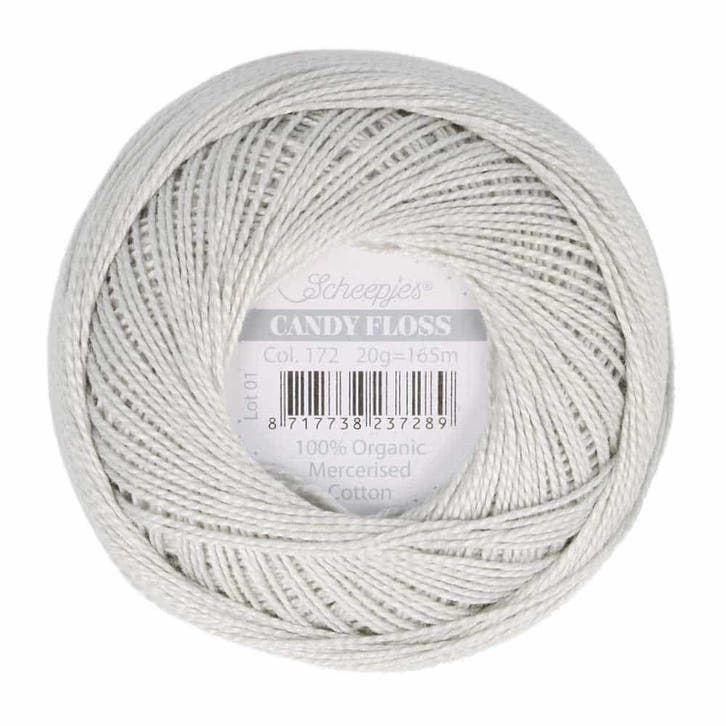 Scheepjes Candy Floss - 172 Light Silver, Hobby en Vrije tijd, Breien en Haken, Nieuw, Verzenden