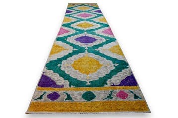 Lang vintage Usak - Loper - 380 cm - 85 cm - met certificaat, Nieuw