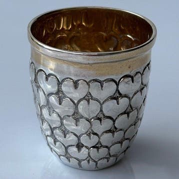 Beker - .800 zilver - Silver Heartcup Antik, Antiek en Kunst