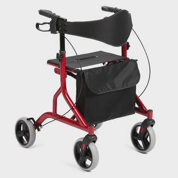 Lichtgewicht Aluminium Rollator met Zitting, Rugleuning en 8, Verzenden, Nieuw