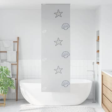 vidaXL Doucherolgordijn 70x240 cm stofbreedte 66 cm, Verzenden, Nieuw, Grijs