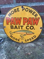 Paw Paw Bait Co. emaille reclamebord – visaas / fishing lure
