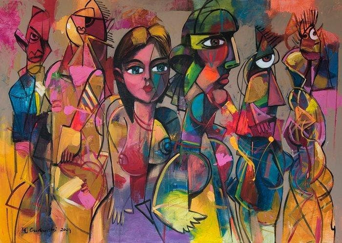 Andrzej Gudaski - Secret dreams - XL, Antiek en Kunst, Kunst | Designobjecten