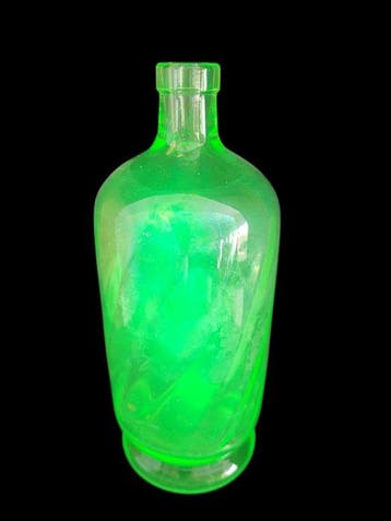 Fles - uranium glas