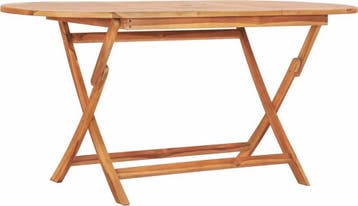 Tuintafel - inklapbaar - lengte 160 cm - massief teakhout -, Verzenden, Nieuw