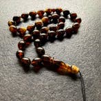 Tasbih-gebed rozenkrans kralen in olijfvorm - Barnsteen -