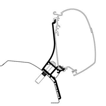 Thule Ducato H2 Lift Roof LED Adapter 350, Ophalen of Verzenden, Nieuw, Thule