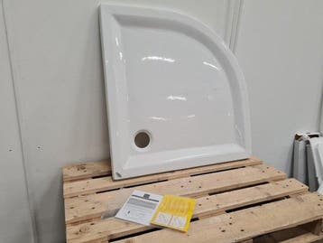 Plieger Douchebak 90 x 90 cm kwart rond wit, Ophalen of Verzenden, Nieuw, Bad