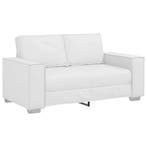 vidaXL Loveseat Wit 160 cm Nep Leer, Verzenden, Nieuw, Leer, 150 tot 200 cm