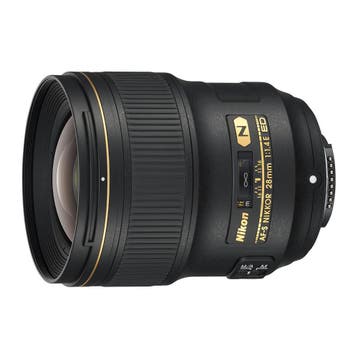 Nikon AF-S 28mm f/1.4 E ED objectief - Tweedehands, Verzenden, Gebruikt, Groothoeklens