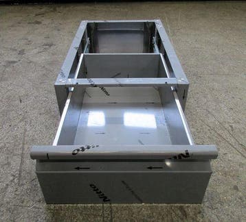 RVS lade B40 x D66,5 x H19cm, Gebruikt