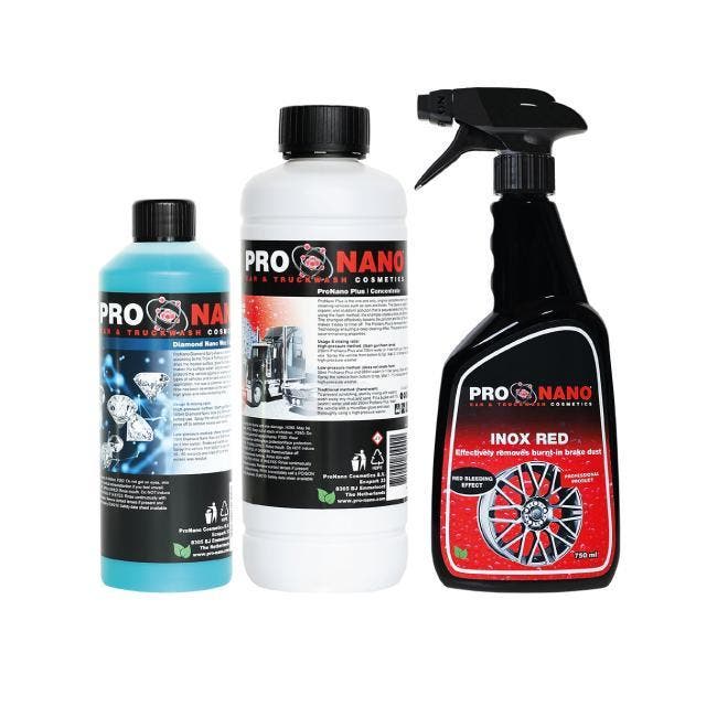ProNano Starterspakket Inox Red- Reinigt Wielen, Auto diversen, Onderhoudsmiddelen, Verzenden