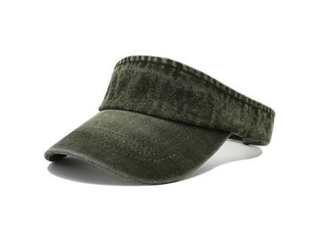 Veiling - Denim zonneklep - donkergroen, Kleding | Dames, Hoeden en Petten, Nieuw
