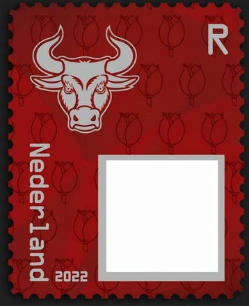 Nederland 2022/2022 - Unieke crypto stamps ROOD PostNL 2022, Postzegels en Munten, Gestempeld