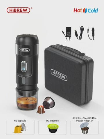 HiBREW Draagbare Koffiemachine: Espresso voor Auto & Thuis (, Verzenden, Nieuw