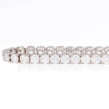Zonder minimumprijs - Armband - 18 karaat Witgoud - 4.93ct., Nieuw