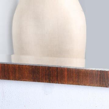 Palissander Art Deco wandspiegel ca 1925 Frankrijk 111 X 85, Antiek en Kunst, Ophalen of Verzenden