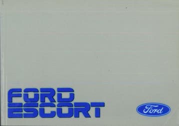 1988 Ford Escort Instructieboekje Handleiding Nederlands, Verzenden