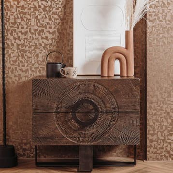 *WOONWINKEL* Tower Living Padua Unieke Ladenkast Mangohout, Huis en Inrichting, Kasten | Ladekasten, Verzenden, Nieuw
