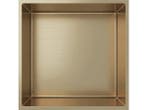 Veiling - Inbouwnis – 30x30x10 cm – geborsteld goud, Nieuw