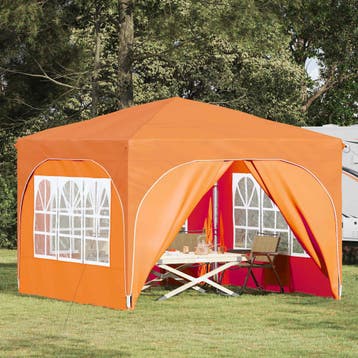 vidaXL Pop-up partytent 290 x 290 x 245 cm Oranje, Tuin en Terras, Partytenten, Verzenden, Nieuw, Partytent