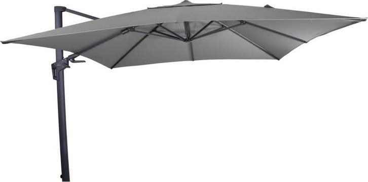 Zweefparasol VirgoFlex Grijs 300 x 300 cm, Tuin en Terras, Parasols, Ophalen of Verzenden