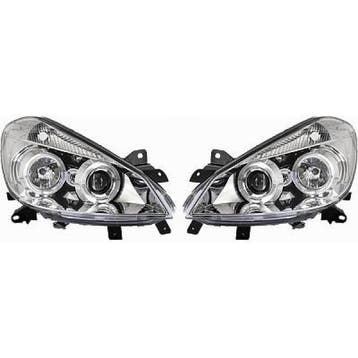 Koplampen Renault Clio 3 05-.. Angel Eyes chroom, Ophalen of Verzenden, Nieuw