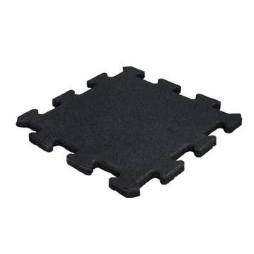 Rubber puzzeltegel met EPDM toplaag 25 mm - Zwart (RAL 9004), Verzenden, Nieuw