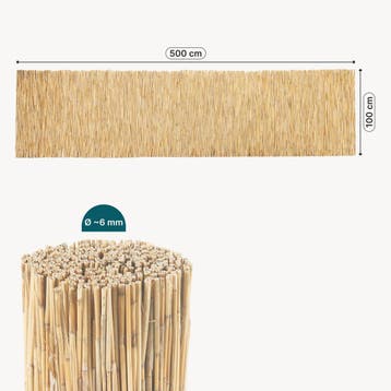 Rietmat Abbateggio 100x500 cm naturel casa.pro, Verzenden, Nieuw