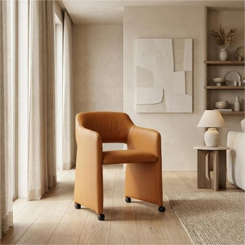 Leren eetkamerstoel Icon - Toledo Mandarin (oranje), Huis en Inrichting, Stoelen, Ophalen of Verzenden, Nieuw, Leer, Bohemian, Eigentijds, Industrieel, Klassiek, Modern, Retro, Romantisch, Scandinavisch, Vintage