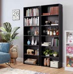 Nieuw Boekenkast Design | beschikbaar in Zwart, Eiken en Wit, Huis en Inrichting, Kasten | Boekenkasten, Met plank(en), Verzenden