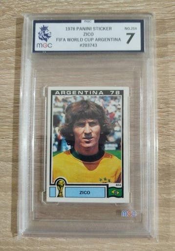 1978 Panini Argentina 78 Zico #254 Graded card - MGC 7 - 1, Nieuw