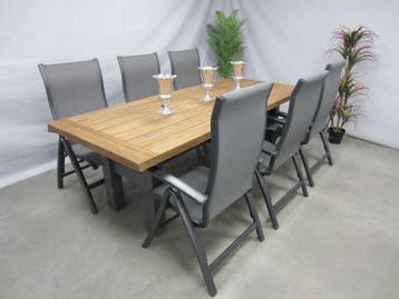 te velde tuinmeubelen tuinset milano met yasmani tuintafel, Nieuw