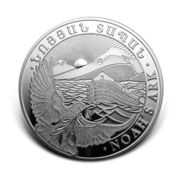 Zilveren munt Noahs Ark 5 troy ounce, Verzenden